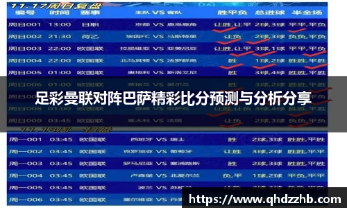 足彩曼联对阵巴萨精彩比分预测与分析分享